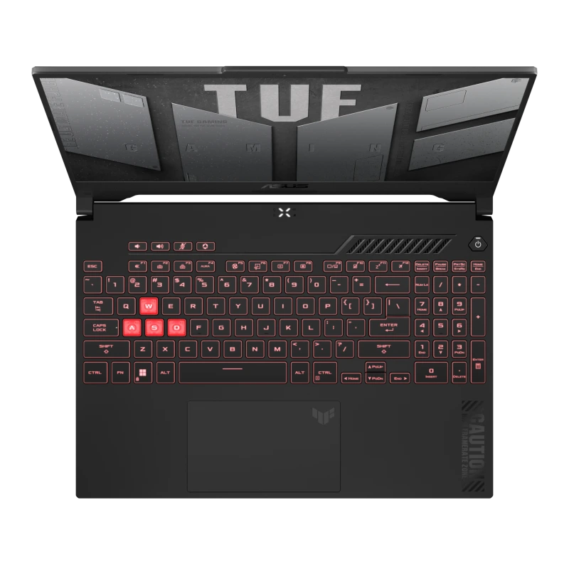 ASUS TUF Gaming A15 Laptop abierta